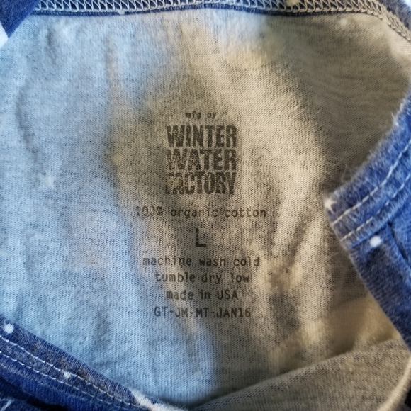 Winter Water Factory Outer Space Long Sleeve Tee Kids Large - Picture 8 of 8